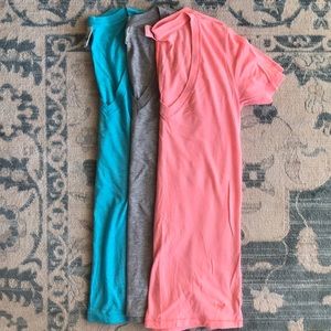 Pink V-necks Size Small